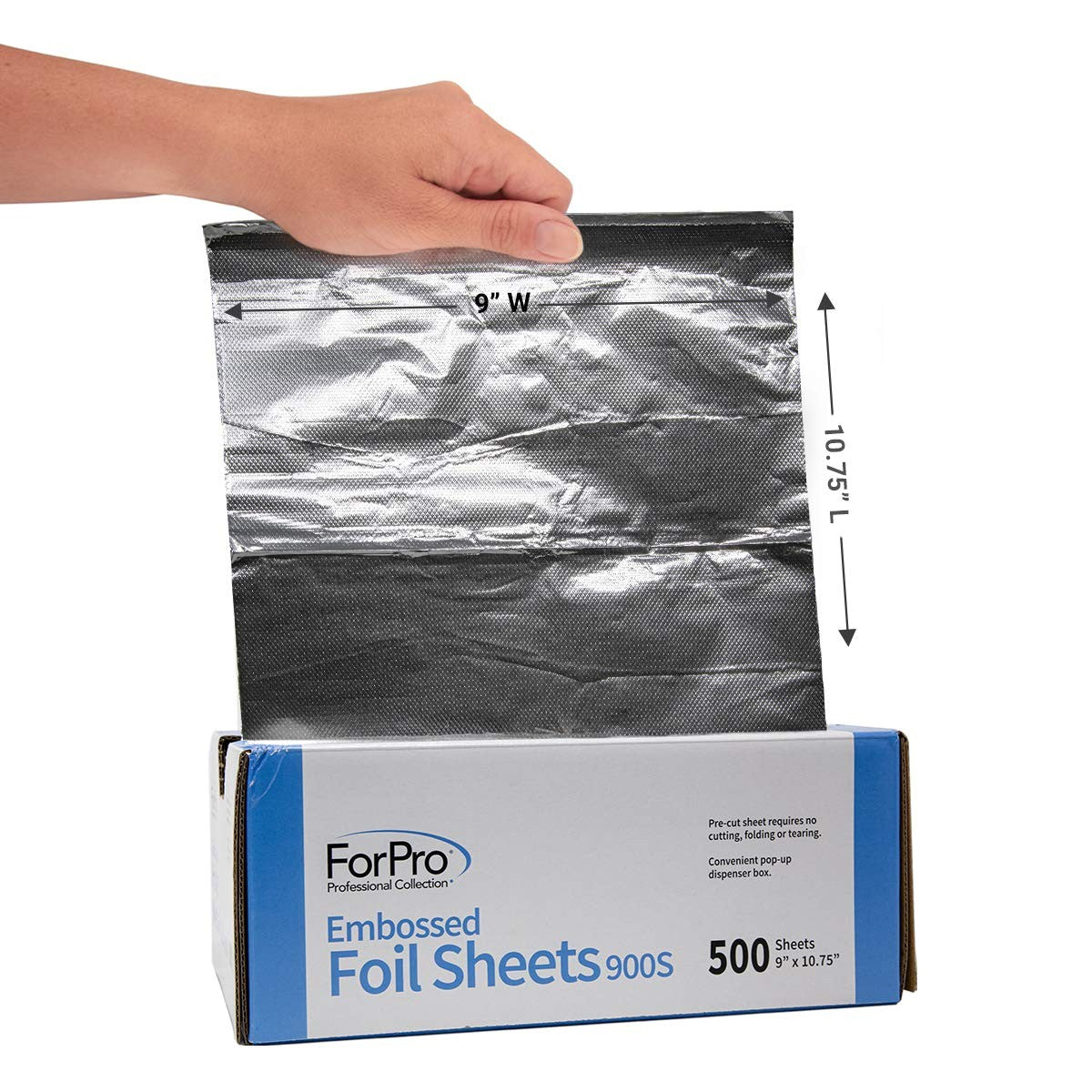 Aluminum Foil Sheets with Embossed Design for Hair Coloring - 500 Sheets