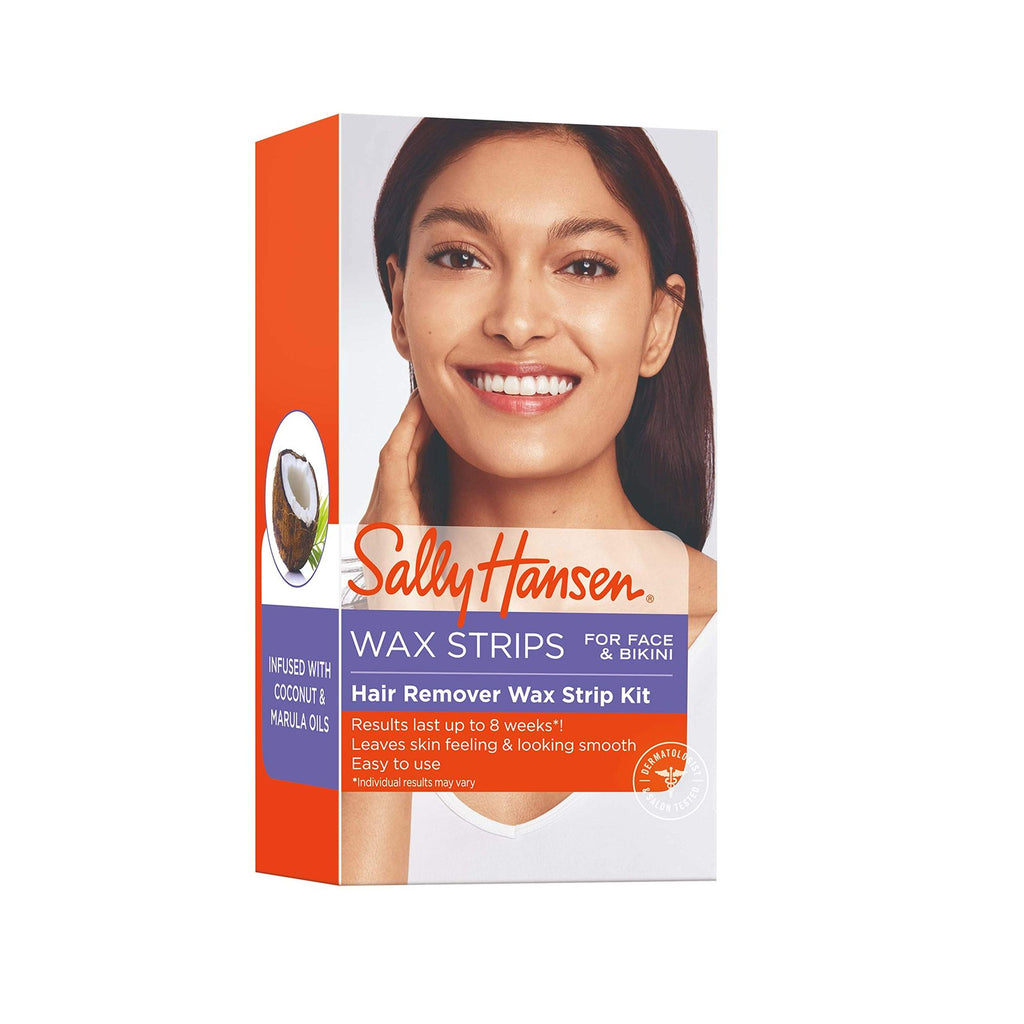 Facial & Bikini Wax Strips Kit - Long-Lasting Hair Removal for Face & Bikini Line