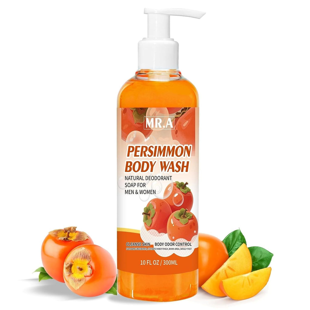 Persimmon Liquid Body Wash - Long-Lasting Odor Eliminator & Gentle Cleanser