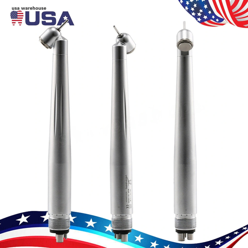 Dental High Speed Handpiece 45 Degree Surgical Push Button 4 Hole NSK Style