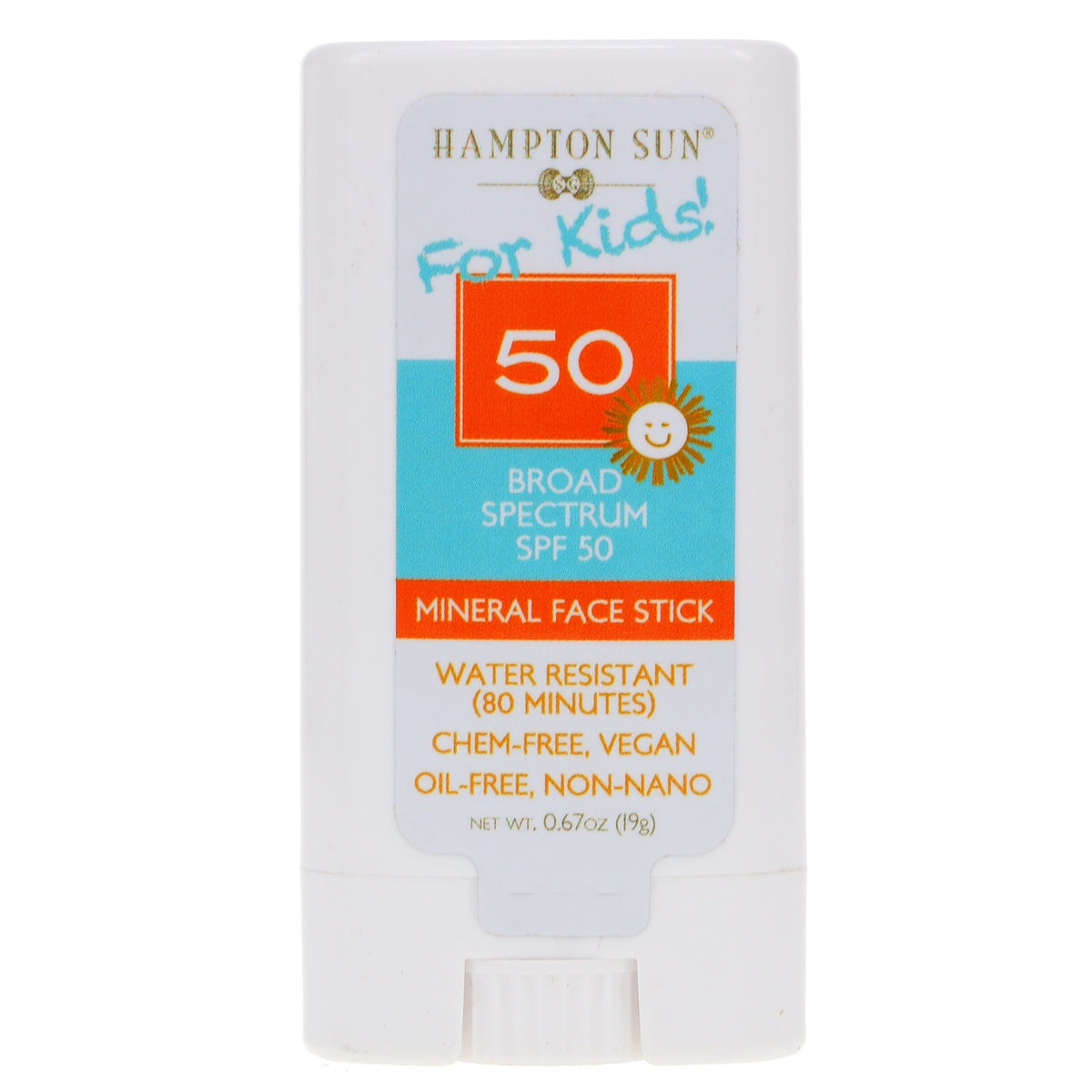 Kids Mineral Face Stick SPF 50 Sunscreen - Gentle, Chemical-Free Sun Protection