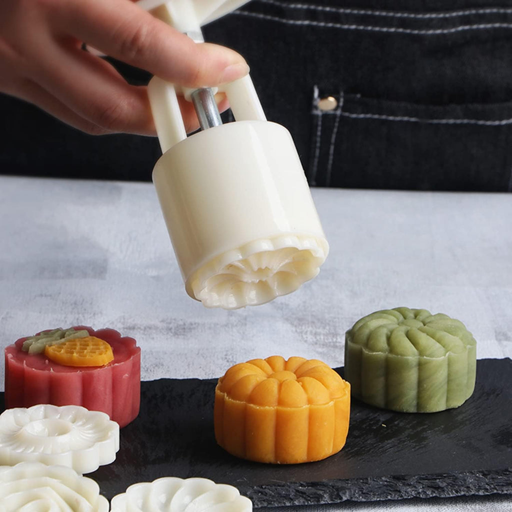 Bath Bomb Mold Set with 2 Presses & 12 Pattern Stamps for DIY Bath Bombs