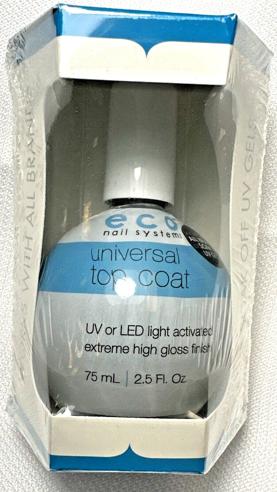 UV Gel Top Coat 75ml - High Gloss Sealing for UV & LED Nails