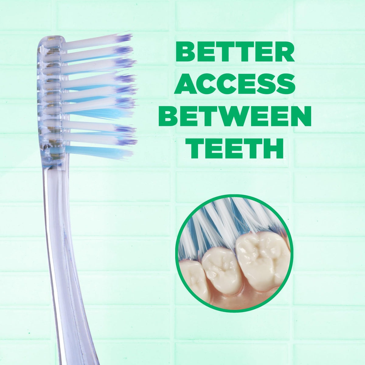 Soft Deep Clean Toothbrush with Compact Head for Adults