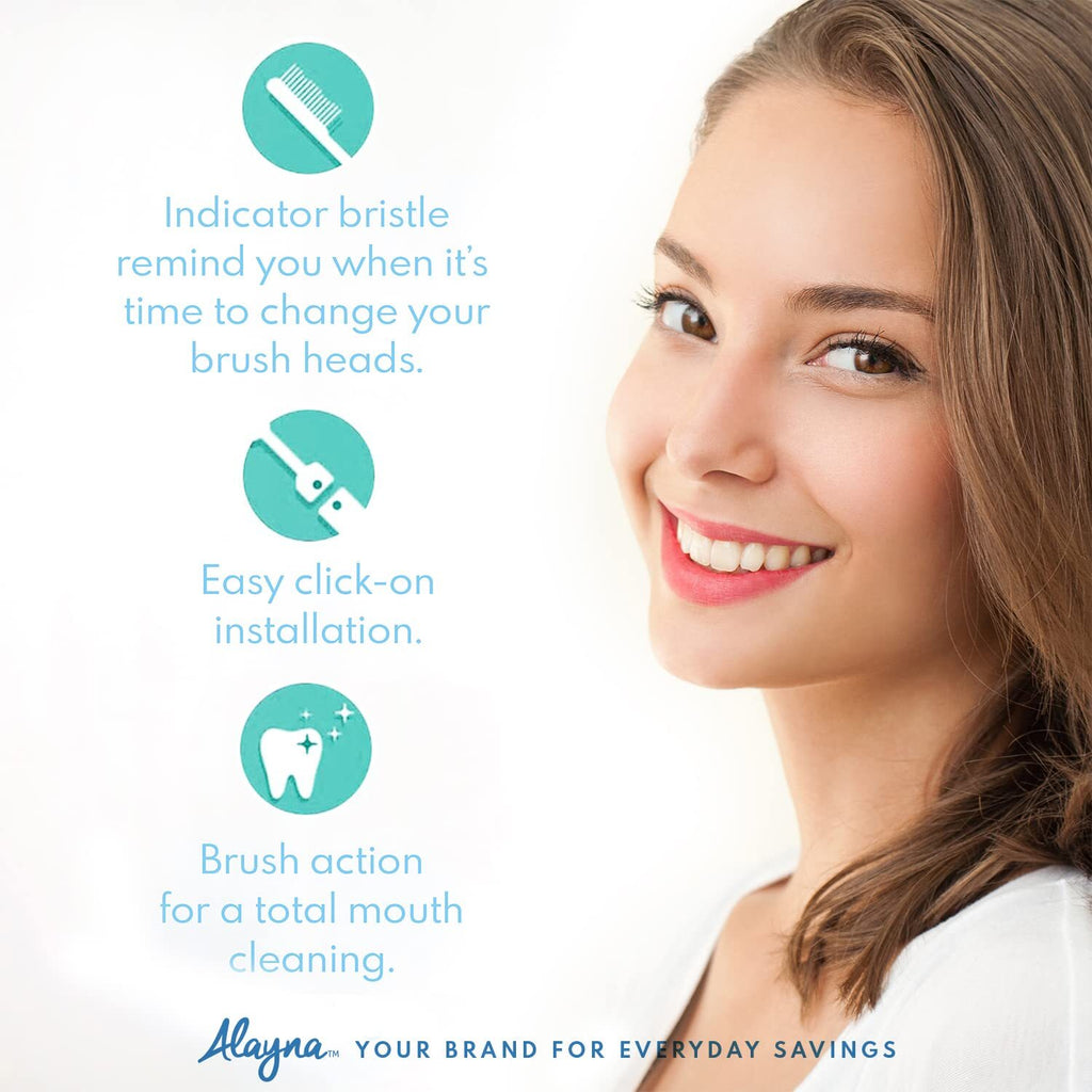 Replacement Brush Heads for Oral B Electric Toothbrushes - Pack of 16