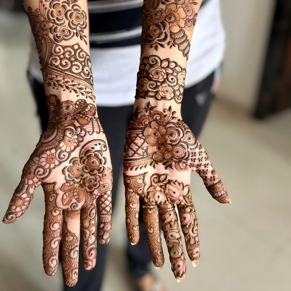 Henna Tattoo Stencil Kit – 12 Sheets Temporary Hand Templates