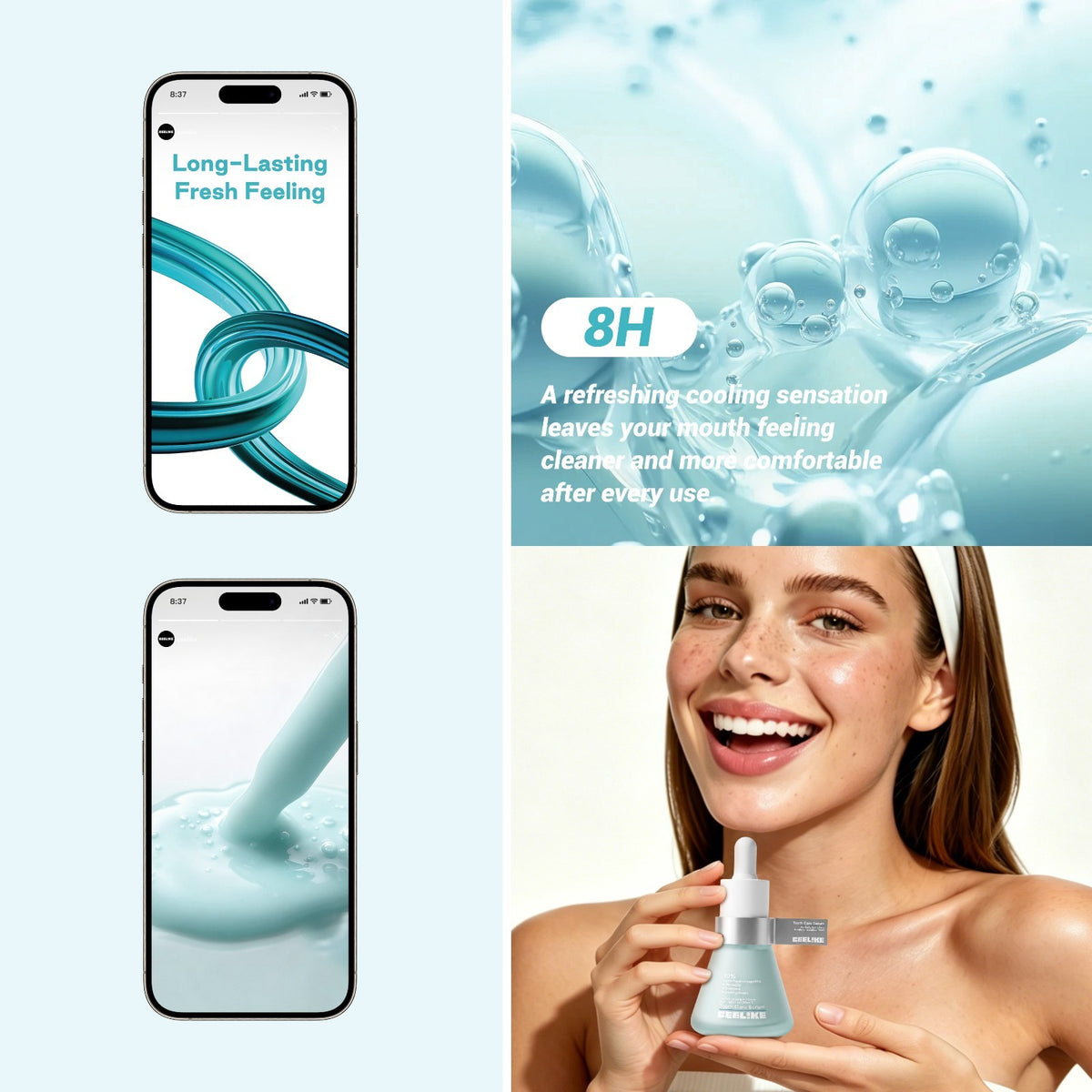 Tooth Care Serum with Hydroxyapatite & Hyaluronic Acid - Fluoride-Free Remineralization