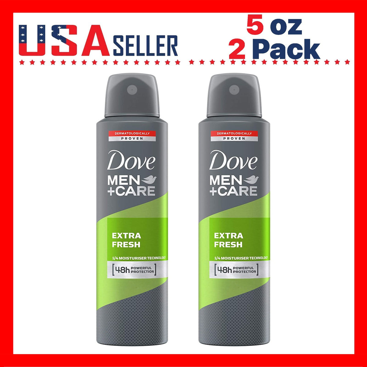 Men's Antiperspirant Deodorant Spray - Extra Fresh, 150ml, 2 Pack
