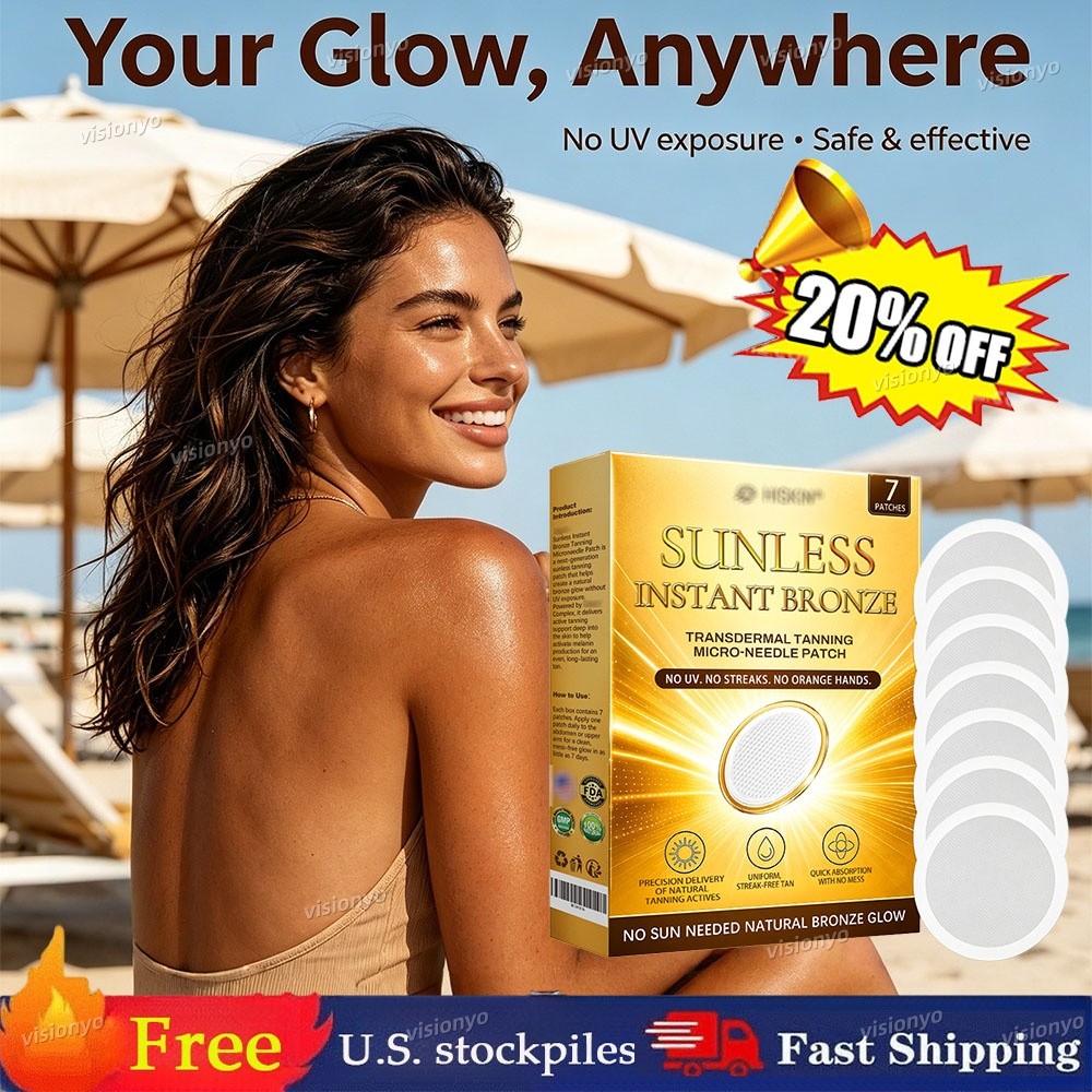 Natural Sunless Tanning Patches for Gradual Bronze Glow - Gentle & Hydrating