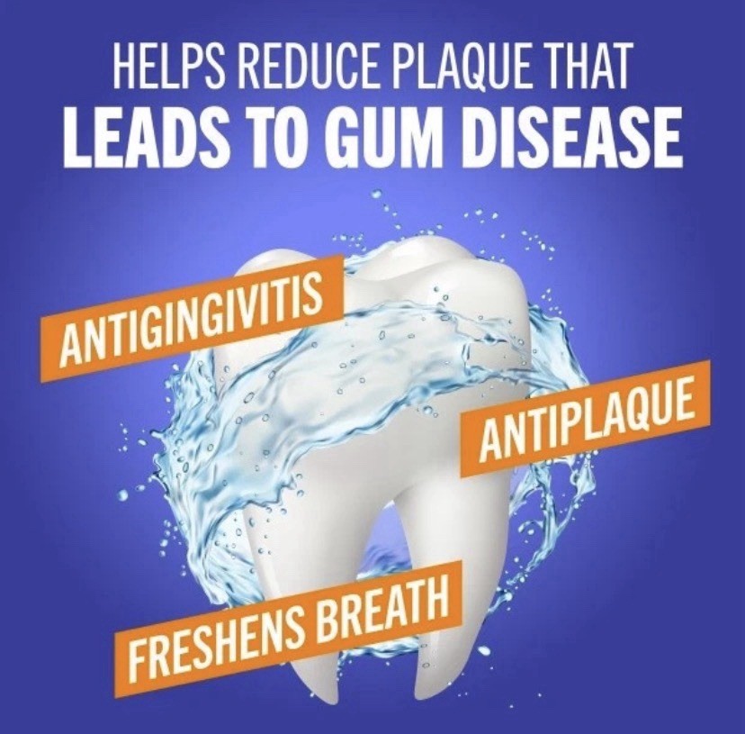 Antigingivitis Mouthwash with Fresh Mint - Healthy Gums, 33.8 Fl Oz