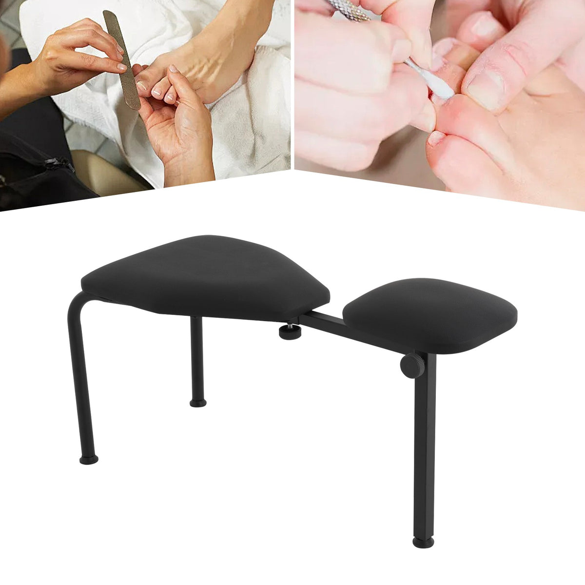 Adjustable Pedicure Manicure Chair with Footrest Salon Nail Stool