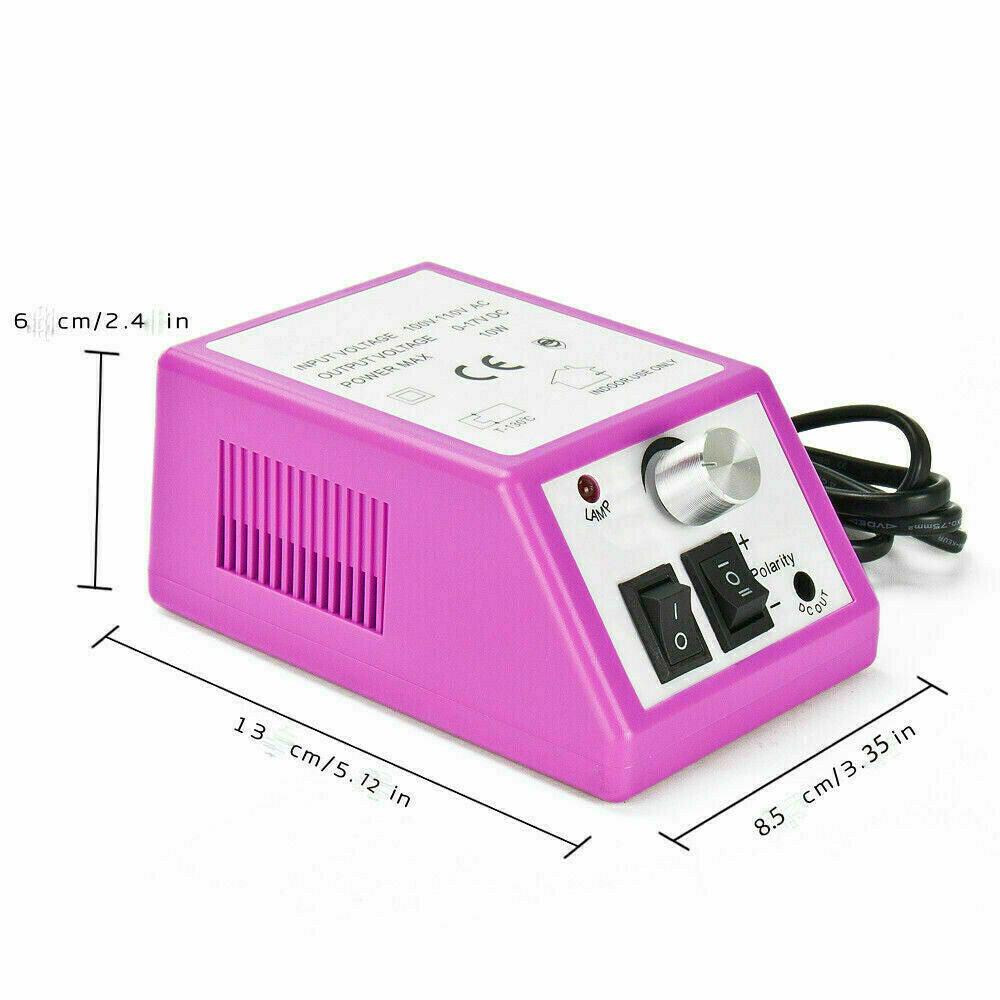 Electric Nail Drill Machine for Manicure Pedicure Acrylic Nails Pink
