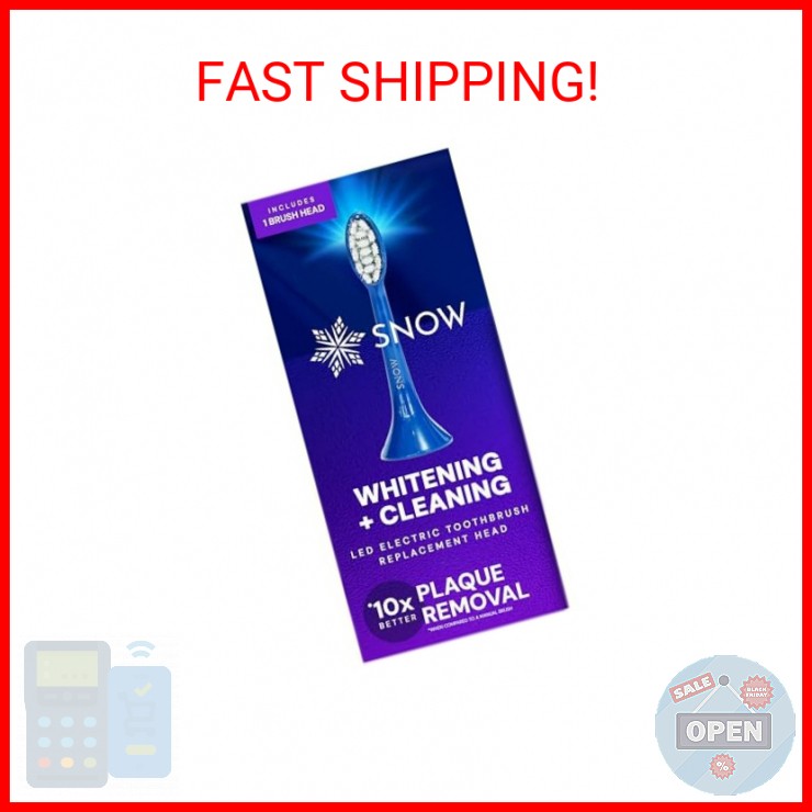 Electric Toothbrush Replacement Heads with Soft Bristles & Blue LED Light