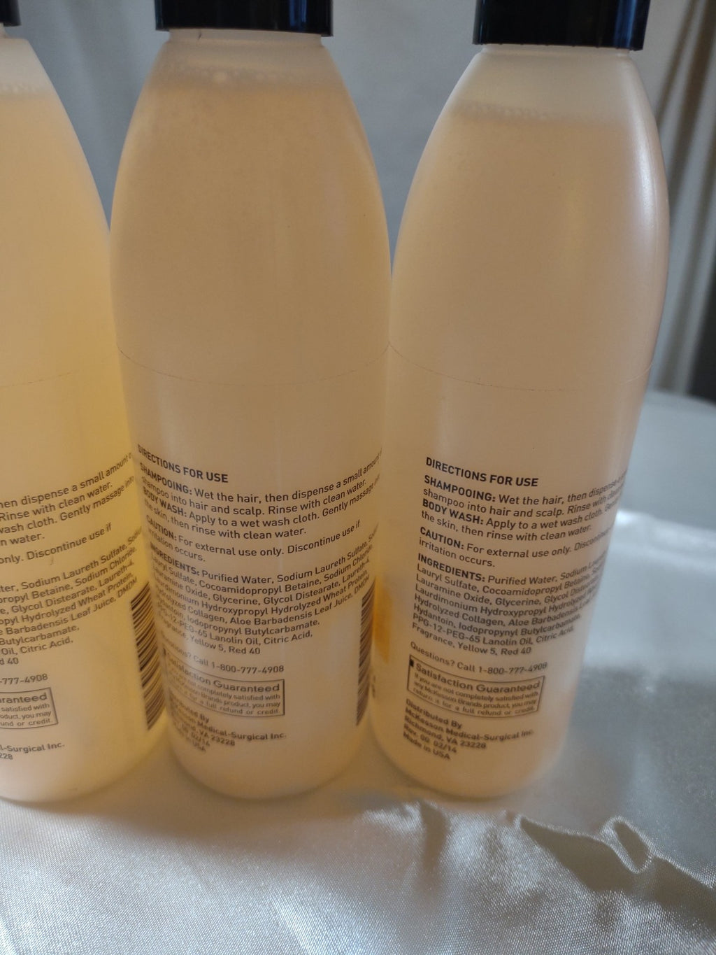 Apricot Scent Body Wash & Shampoo Set - 8 oz, Pack of 3