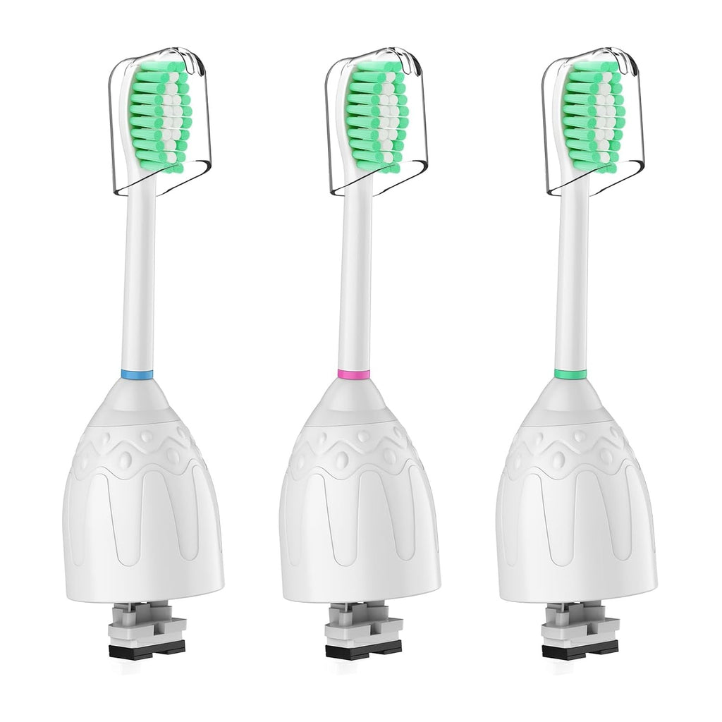 Replacement Toothbrush Heads for Philips Sonicare E-Series 3-Pack Blue Reminder Bristles