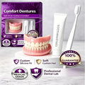 Moldable Silicone Denture Set - Upper and Lower False Teeth with Instant Smile