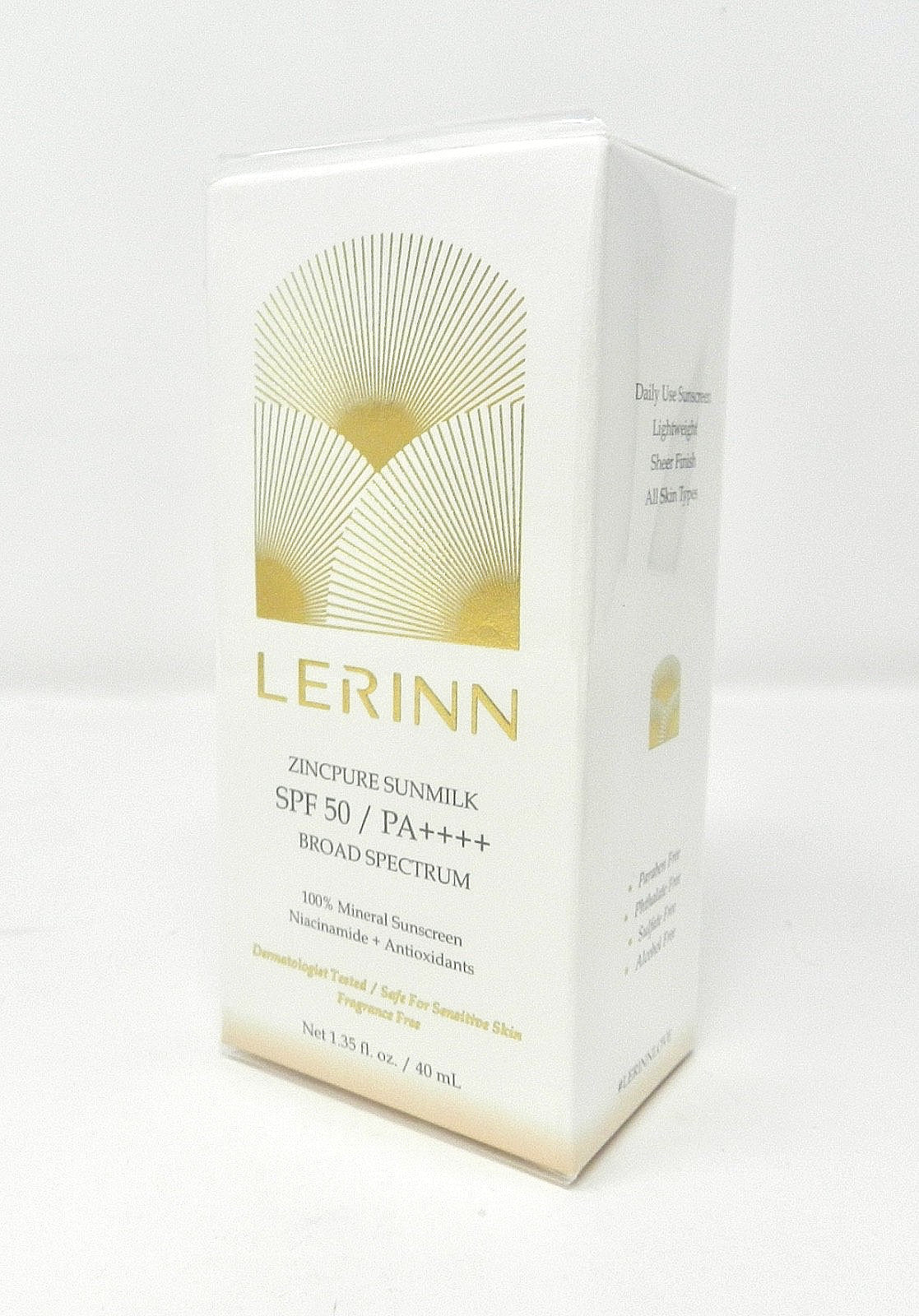 Mineral Sunscreen SPF 50 PA++++ Broad Spectrum Sun Milk for Sensitive Skin 40mL