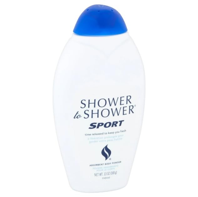 Sport Body Powder - Absorbent Talc-Free Powder for Moisture & Friction Relief, 13 oz, Pack of 6