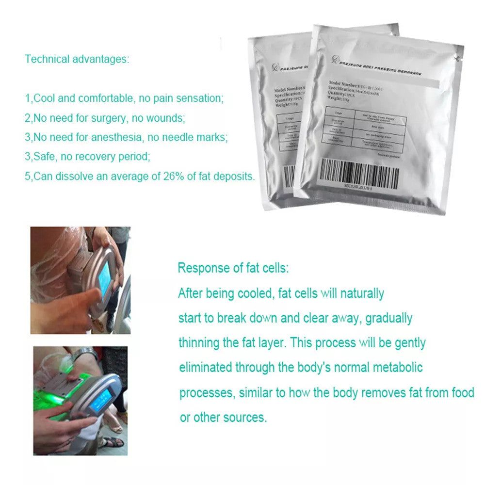 Anti-Freezing Membrane Gel Pads for Fat Freezing Cryolipolysis Body Slimming