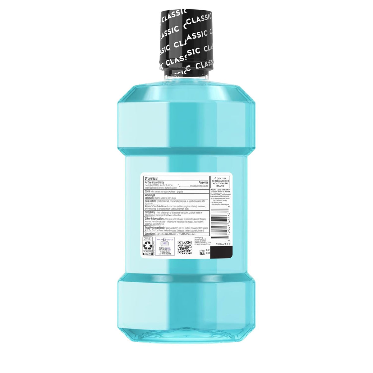 Antiseptic Mouthwash with Whitening Protection for Fresh Breath and Gum Health