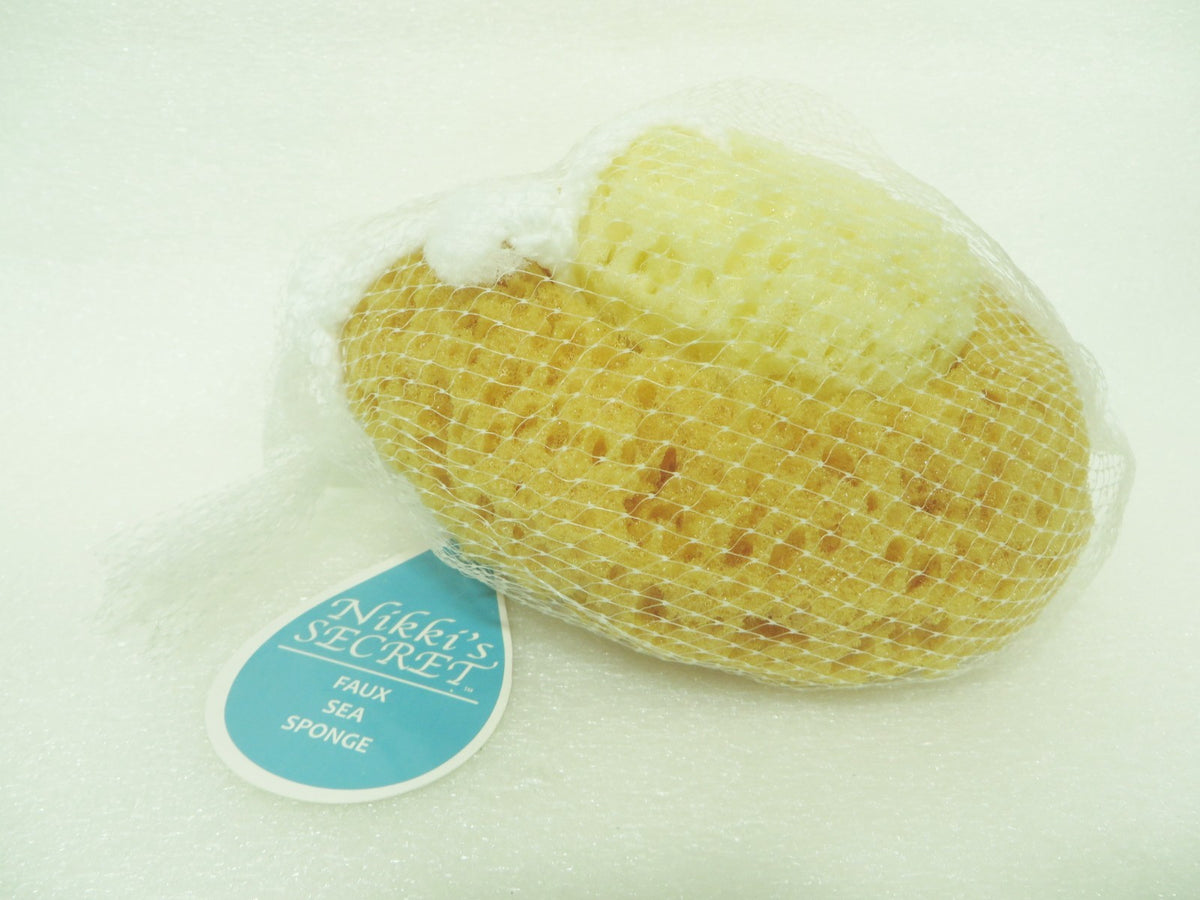 Faux Sea Sponge 2-in-1 Bath and Shower Exfoliating Sponge - Natural