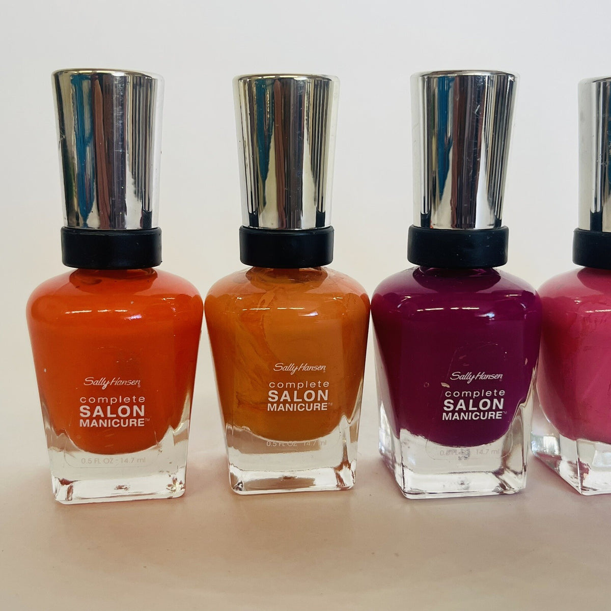 Set of 6 Glitter Nail Polish Colors - Complete Salon Manicure