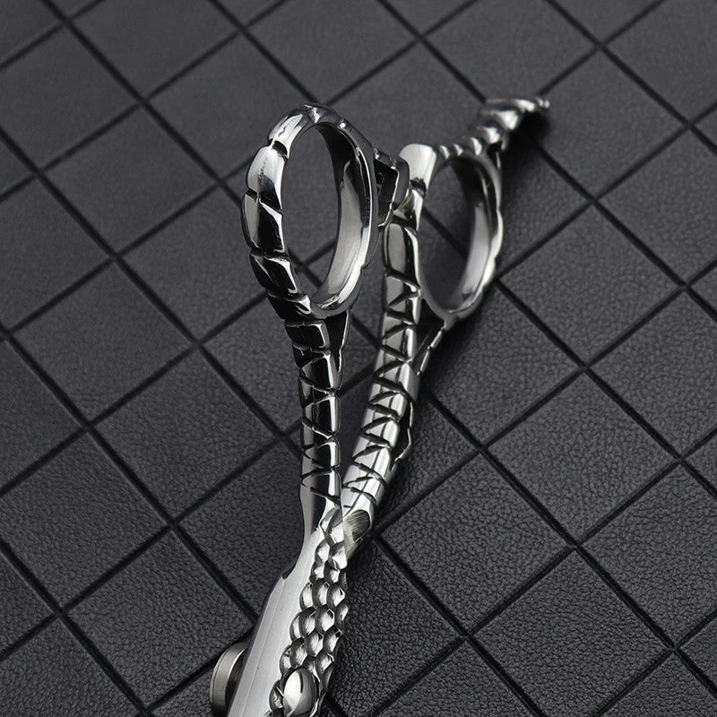 6 Inch Blue Diamond Steel Barber Scissors Sharp Haircut Shears Professional Salon Tool