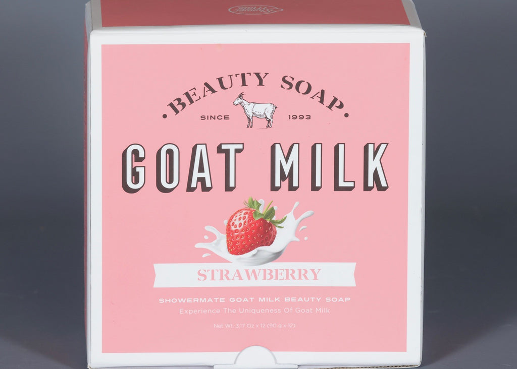 Goat Milk & Strawberry Moisturizing Soap Set - 12 Bars, 38oz