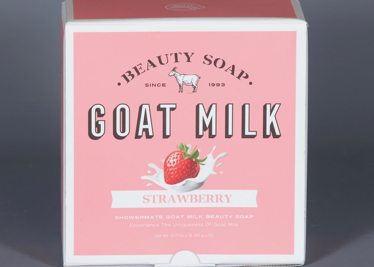 Goat Milk & Strawberry Moisturizing Soap Set - 12 Bars, 38oz