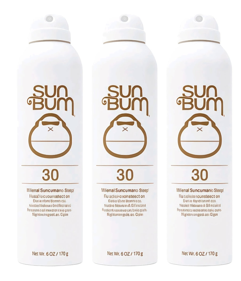 Mineral Sunscreen Spray SPF 30 - Vegan Hypoallergenic, 6oz, Pack of 3