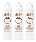 Mineral Sunscreen Spray SPF 30 - Vegan Hypoallergenic, 6oz, Pack of 3