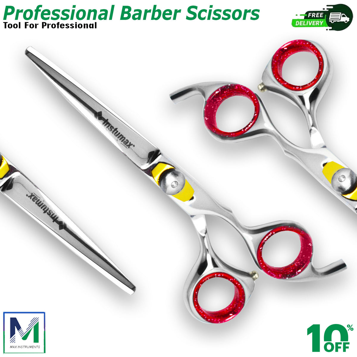 Professional Hair Cutting Scissors 7 Inch Japanese Steel Shears for Barbers