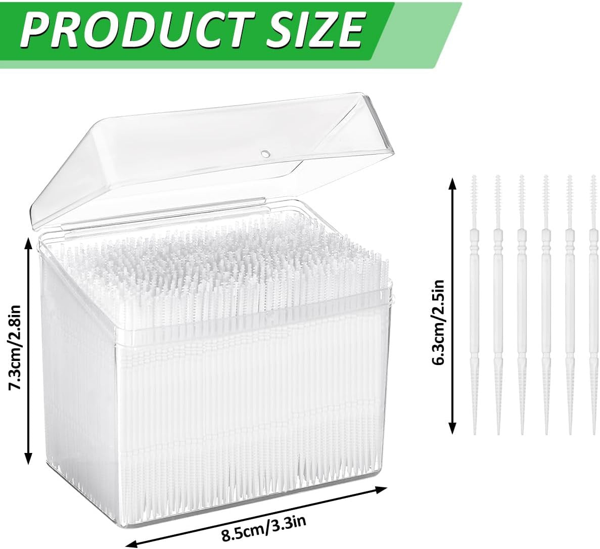 1100Pcs Dental Picks Toothpicks Interdental Brush Oral Hygiene Tool