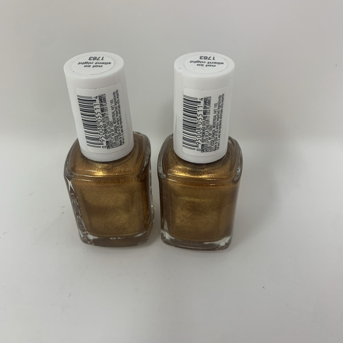Essie Nail Lacquer Polish Not So Silent Night Bronze Metallic - 2 Pack
