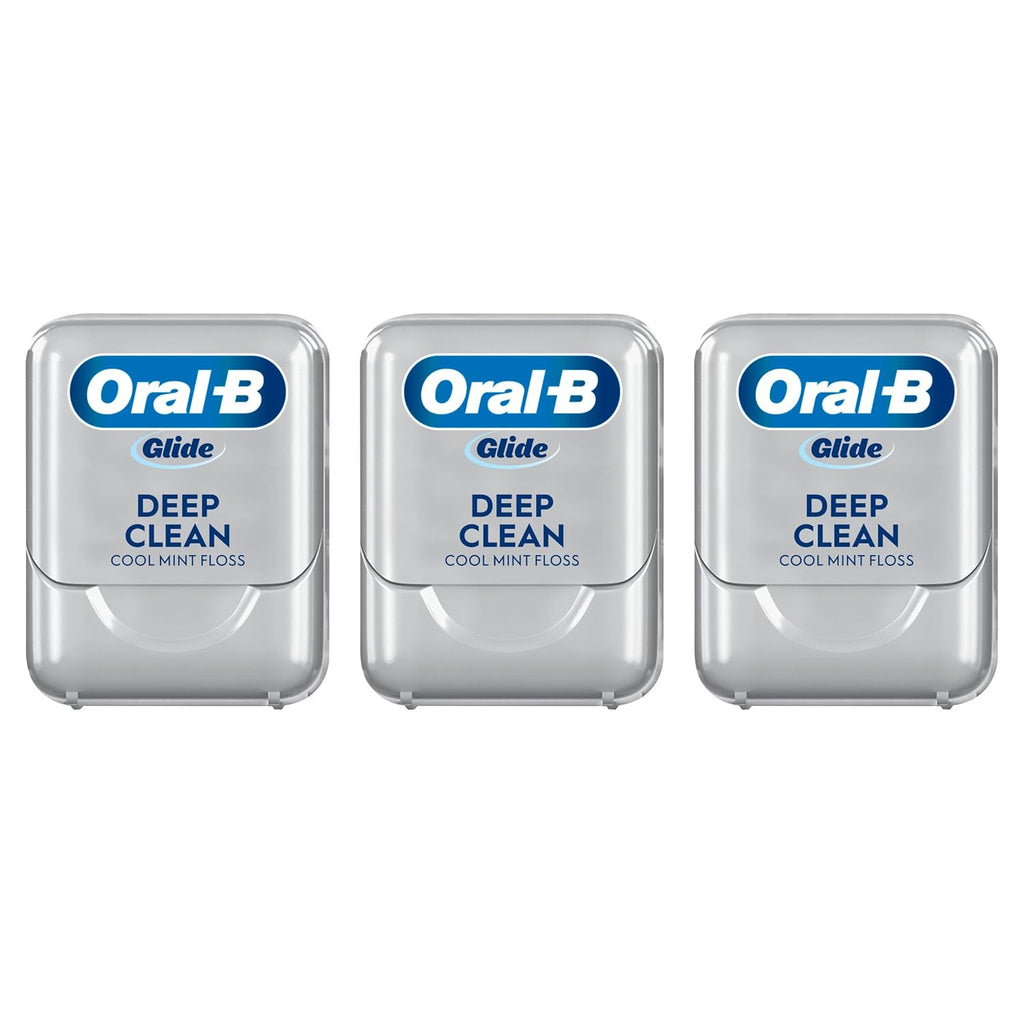 Dental Floss 3 Pack - Deep Clean Micro-Textured Mint Floss for Effective Plaque Removal