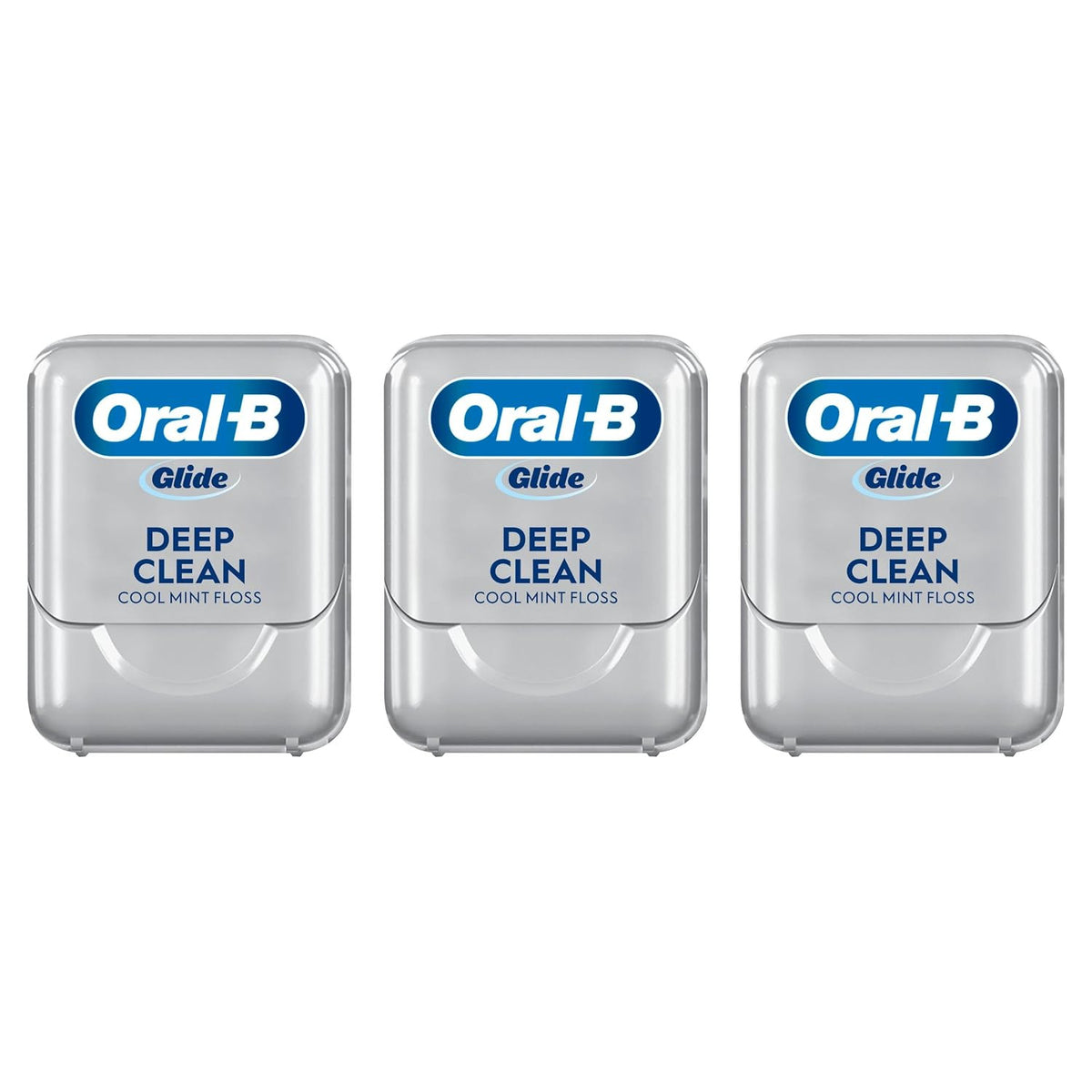 Dental Floss 3 Pack - Deep Clean Micro-Textured Mint Floss for Effective Plaque Removal