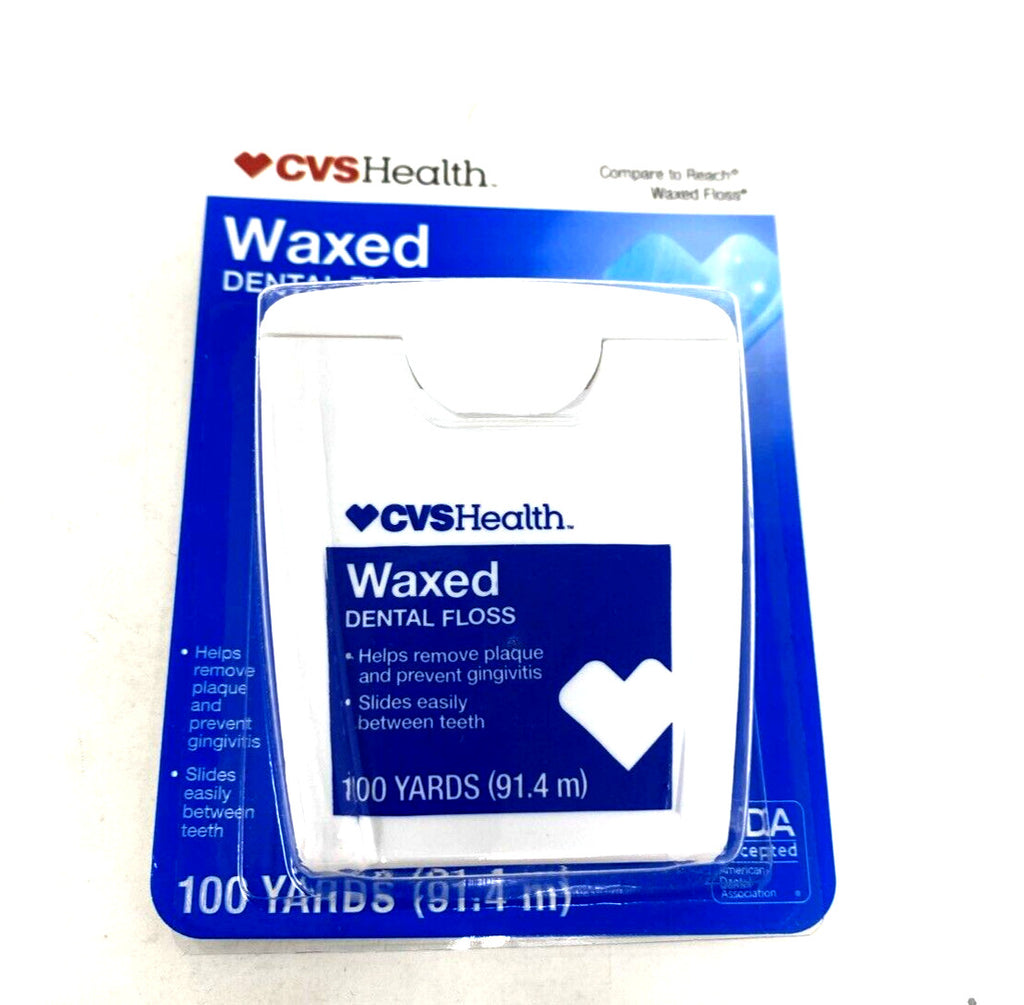Waxed Dental Floss 100 Yards - Lot of 6 Packs for Effective Oral Care