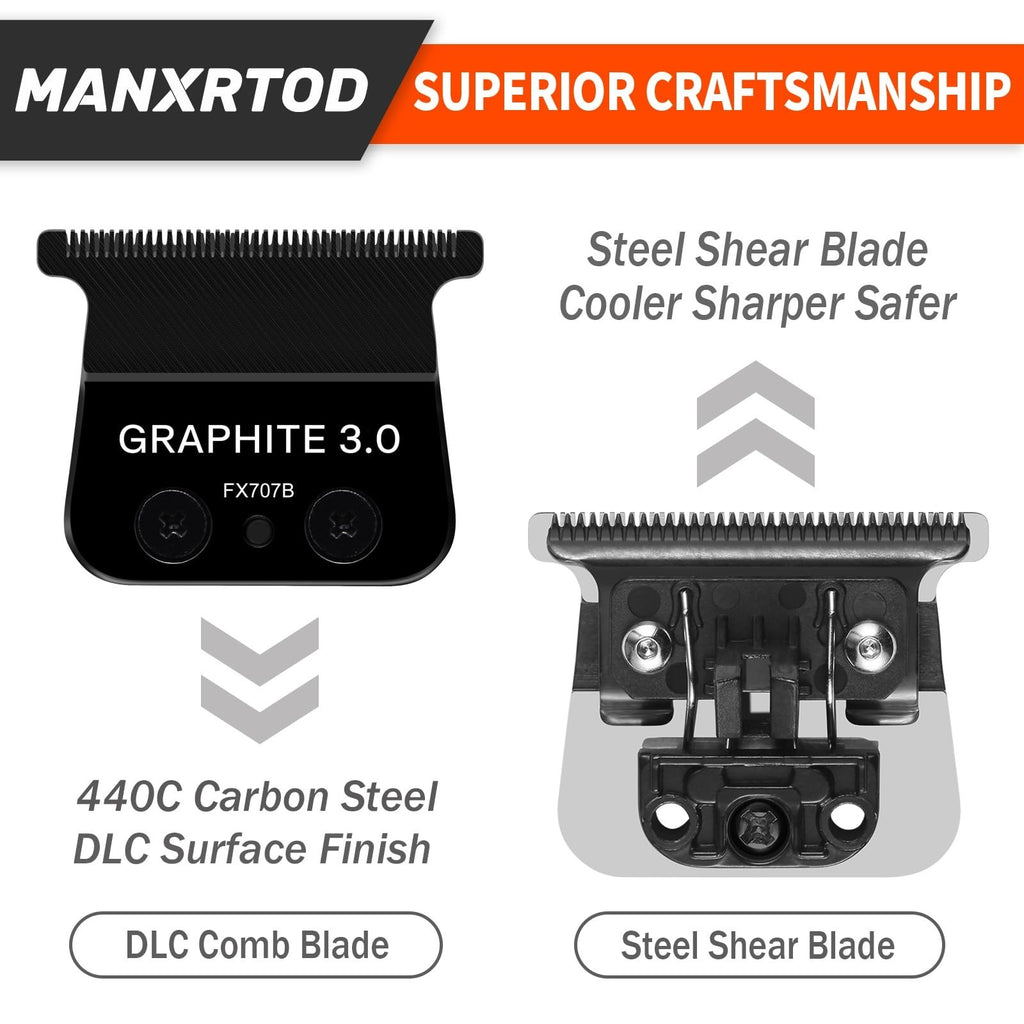 Replacement Blade for BaByliss PRO FX787 FX726 Trimmers - Sharp & Precise