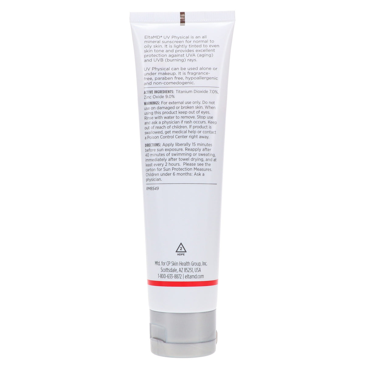 Mineral Sunscreen SPF 41 Tinted Face Sunscreen 3 oz - Broad Spectrum, Water-Resistant, Oily & Sensitive Skin Safe