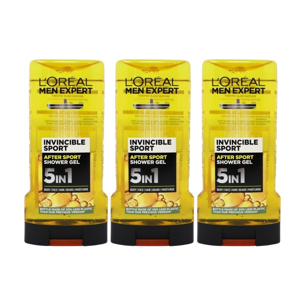 L'Oréal Men Expert Invincible Sport Camphor Shower Gel 3-Pack 300ml