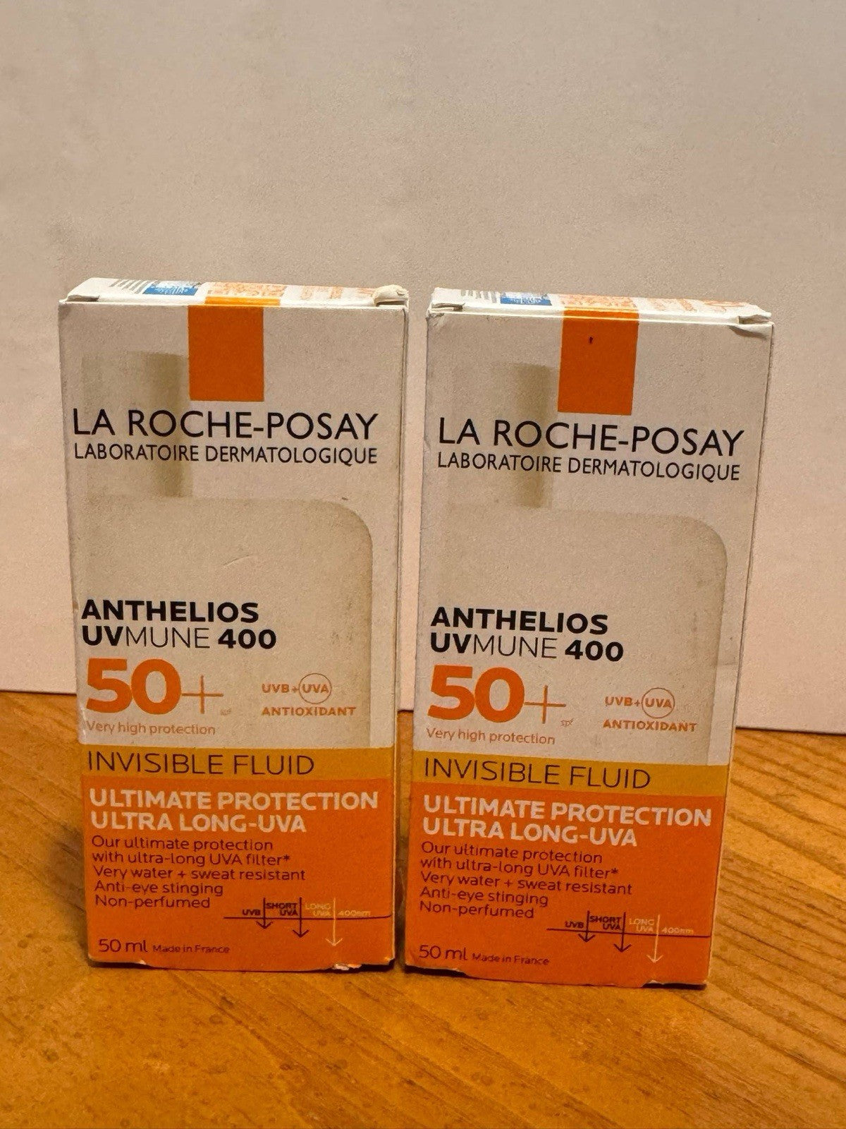 La Roche-Posay Anthelios UVmune 400 Oil Control SPF50+ Sunscreen 50ml - Pack of 2