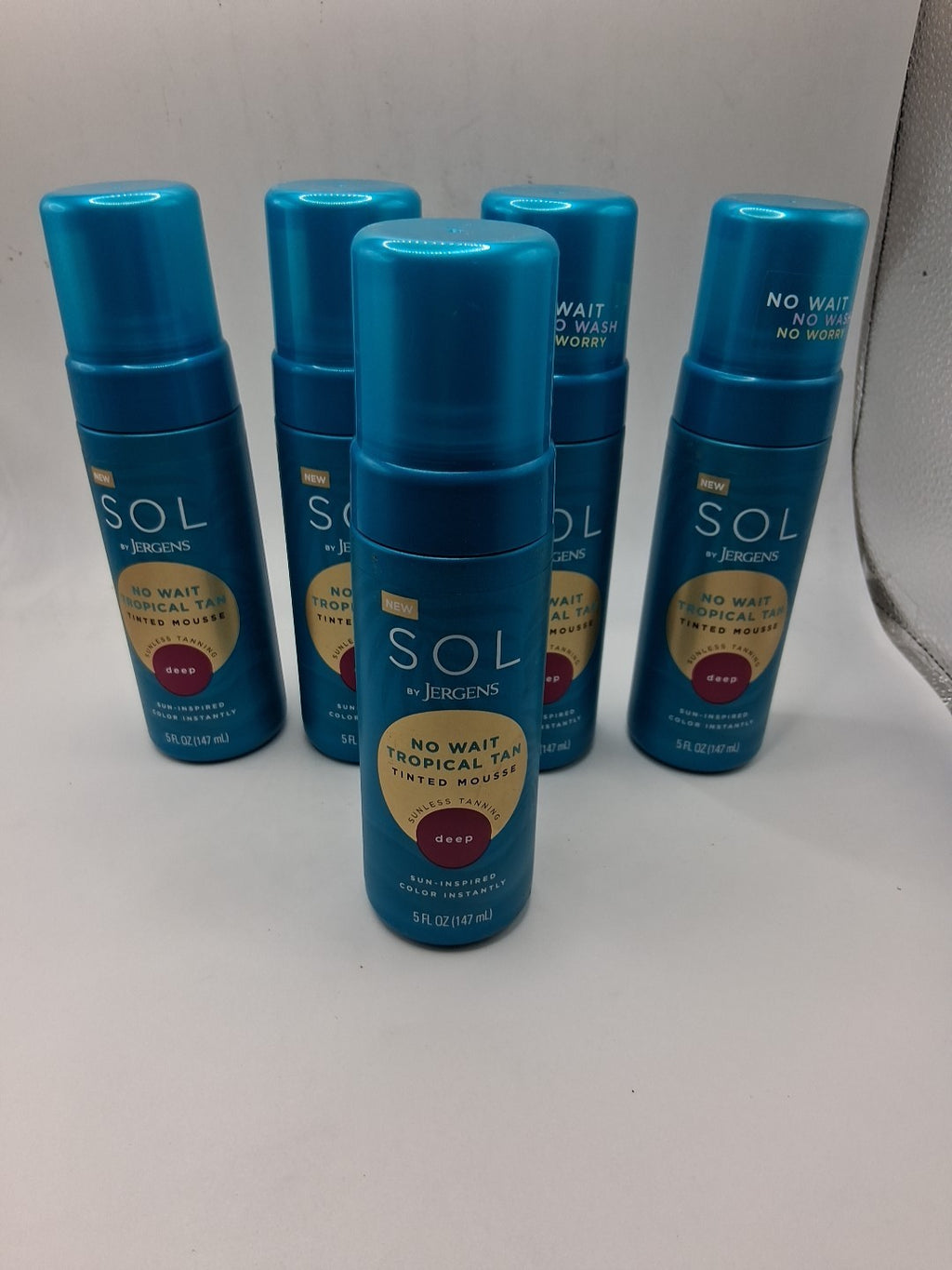 Sol by Jergens Deep Sol Tinted Mousse - 5 Fl Oz, Pack of 5