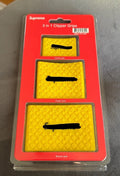 3-Piece Clipper Grip Set for Barber Tools - Black and Yellow