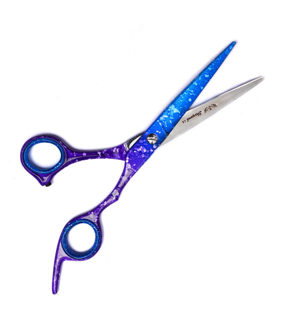 Professional Hair Cutting & Thinning Scissors Set - Barber Shears with Razor & Tweezer