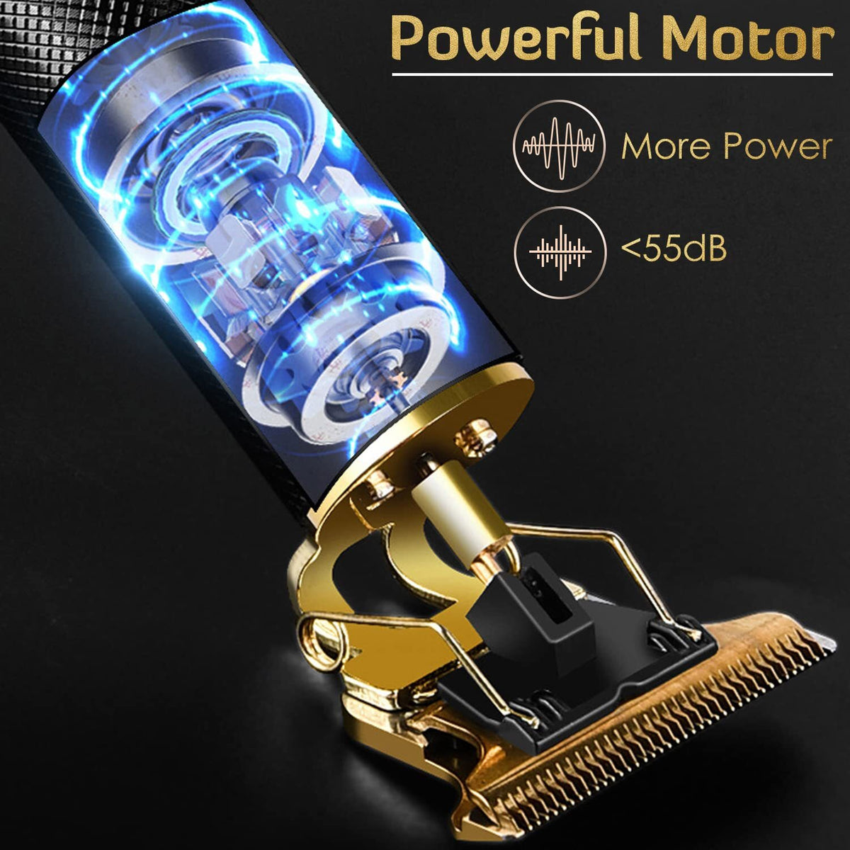 Electric Beard Trimmer & Shaver for Men - Cordless Facial Hair Clipper