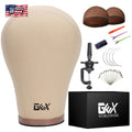 20-24 Inch Cork Canvas Mannequin Head for Wig & Hat Display