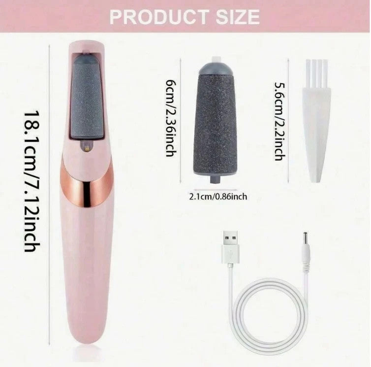 Rechargeable Electric Foot Grinder for Callus & Dead Skin Removal