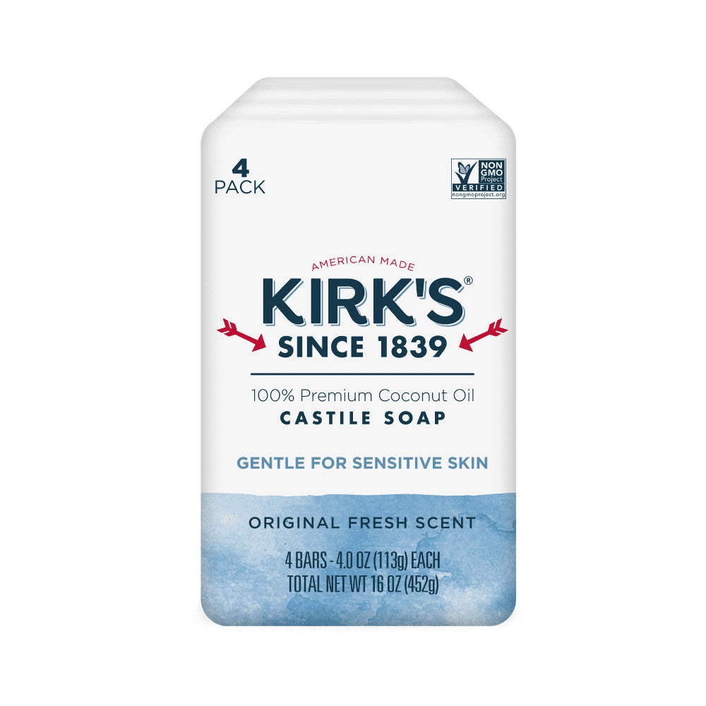 Castile Soap 8 Pack - Gentle Coconut-Based Bar Soap for Sensitive Skin