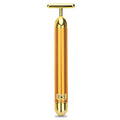 Gold Face Massager T-Shape Skin Care Tool for Anti-Aging & Depuffing