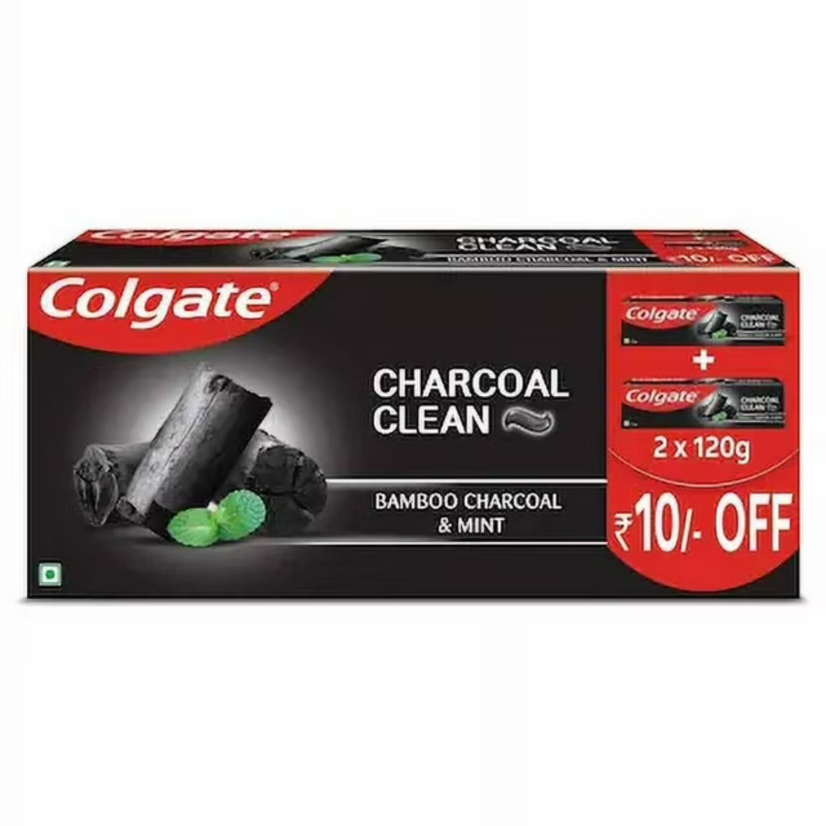 Colgate Charcoal Clean Black Gel Toothpaste 240g with Bamboo & Mint
